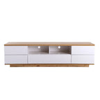 Meuble TV moderne de 80 pouces avec rangement dissimulé