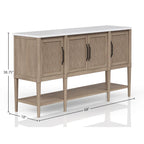 54 Round Expandable Table W/ 4 Chairs and Cement Top Server 6PC