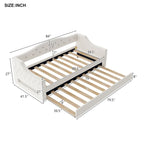 Lit de repos rembourré Twin XL avec bande LED et lit gigogne, gris