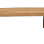 Table de salle à manger, Pin, Marron Naturel, Plateau Rectangulaire de 71 Pouces