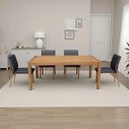 Table de salle à manger, Pin, Marron Naturel, Plateau Rectangulaire de 71 Pouces
