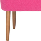 Banc en laine orange du milieu du siècle - 39.6 x 19.9 x 18.3