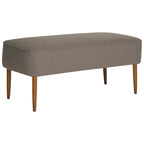 Banc en laine orange du milieu du siècle - 39.6 x 19.9 x 18.3
