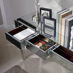 Bureau miroir argenté