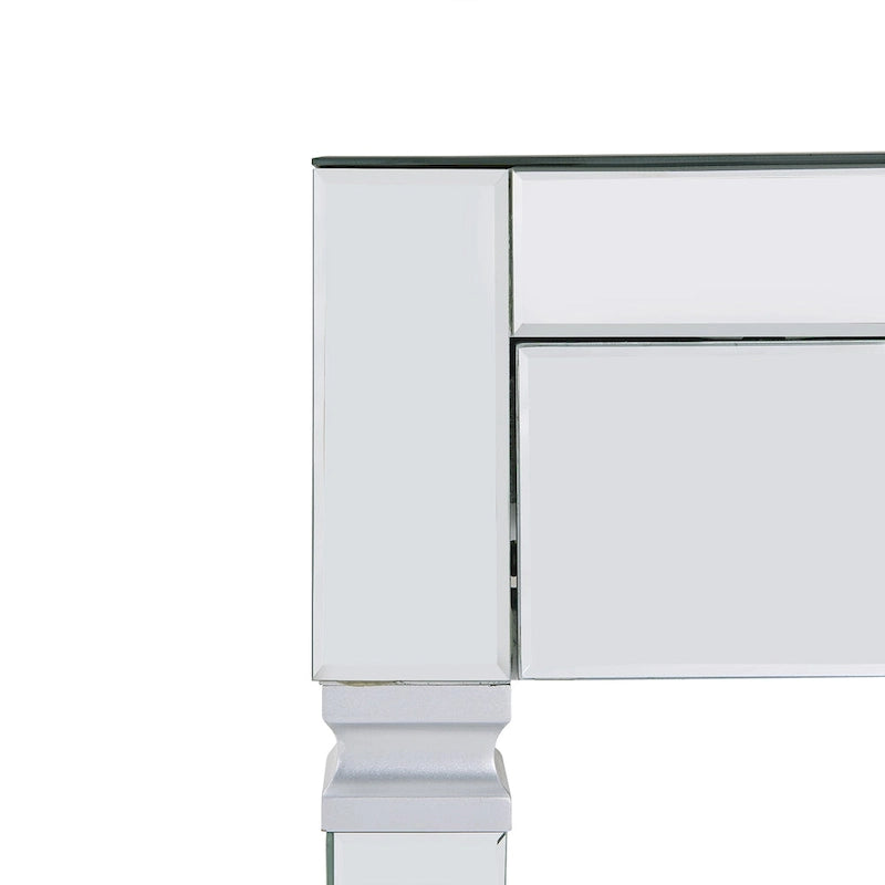 Bureau miroir argenté