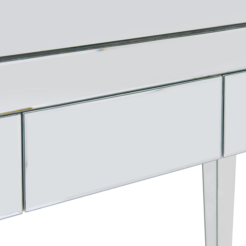 Bureau miroir argenté