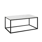 Table basse à cadre métallique