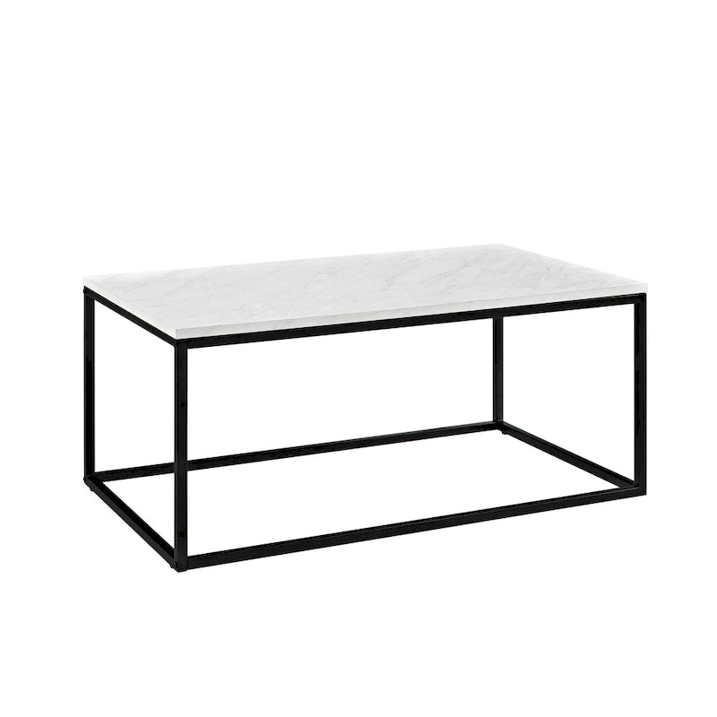 Table basse à cadre métallique