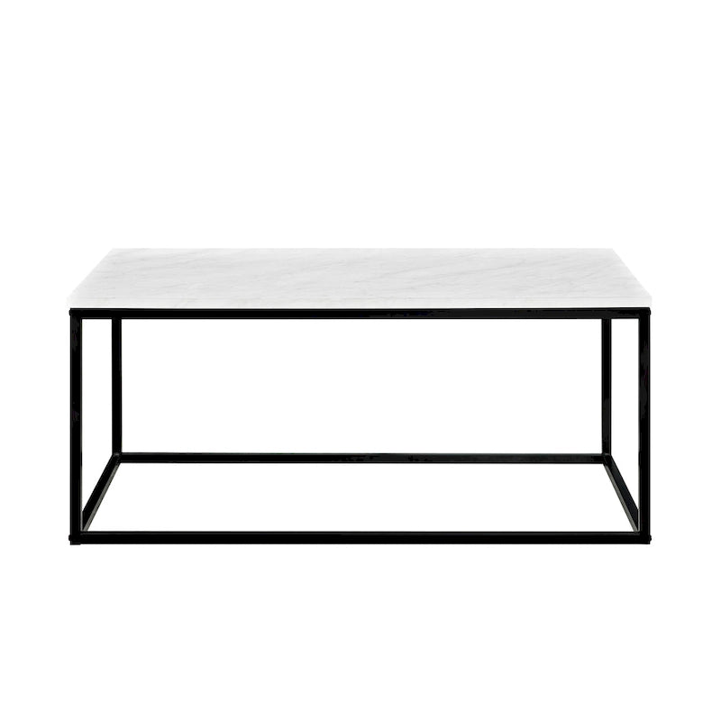 Table basse à cadre métallique