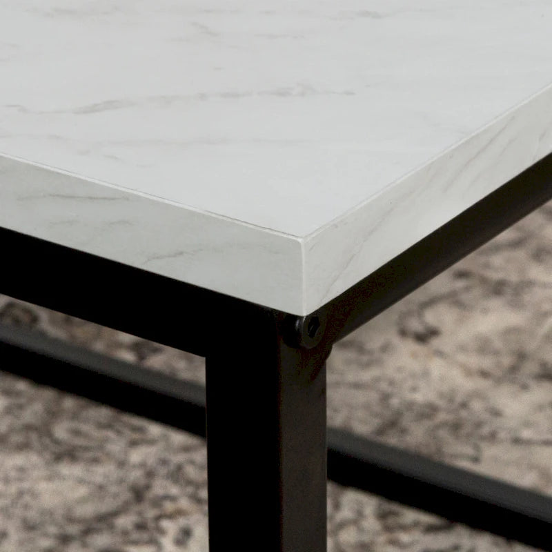 Table basse à cadre métallique