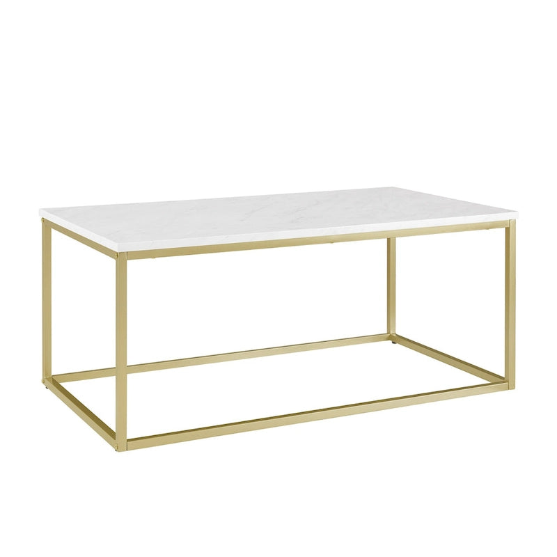 Table basse à cadre métallique