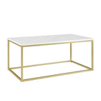 Table basse à cadre métallique