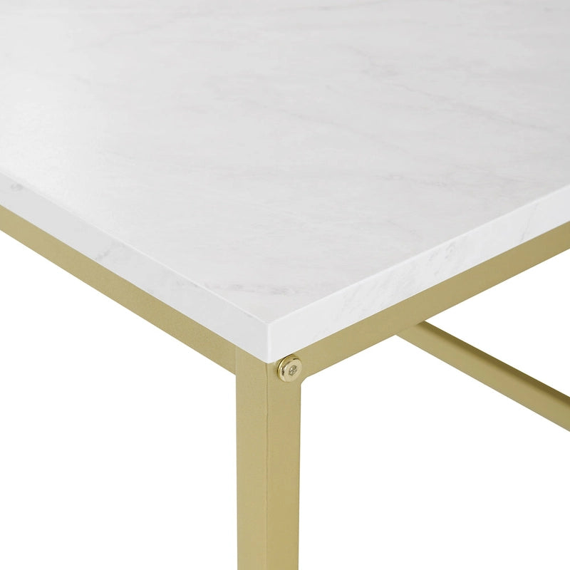 Table basse à cadre métallique
