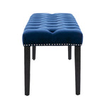 Banc de salle à manger en velours Banc de chambre à coucher