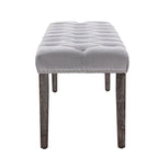 Banc de salle à manger en velours Banc de chambre à coucher