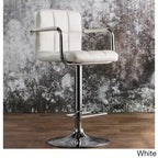 Tabouret de bar moderne réglable pivotant en similicuir