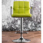 Tabouret de bar moderne réglable pivotant en similicuir