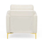 Fauteuil Club Moderne Rembourré avec Accoudoirs