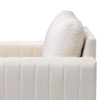 Fauteuil Club Moderne Rembourré avec Accoudoirs
