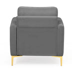 Fauteuil Club Moderne Rembourré avec Accoudoirs