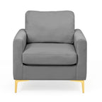 Fauteuil Club Moderne Rembourré avec Accoudoirs