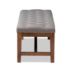 Banc contemporain en tissu d'ameublement