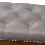 Banc contemporain en tissu d'ameublement