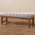 Banc contemporain en tissu d'ameublement