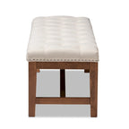 Banc contemporain en tissu d'ameublement