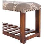 Banc capitonné bohème moderne