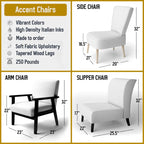Fauteuil d'appoint abstrait rembourré Jaune Moutarde et Gris Vif II
