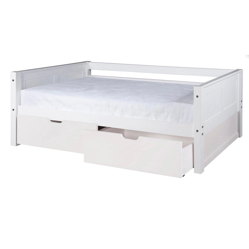 Tête de lit en panneau - Lit de repos jumeau avec tiroirs