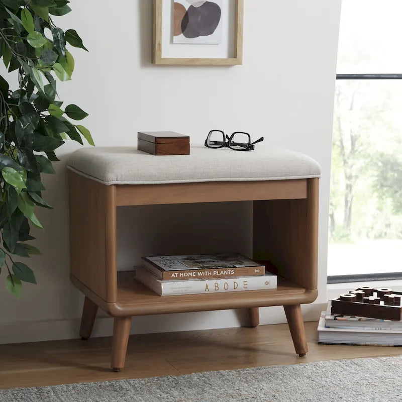 Banc à étagères ouvertes avec coussin – 20 l x 15 P x 18 H