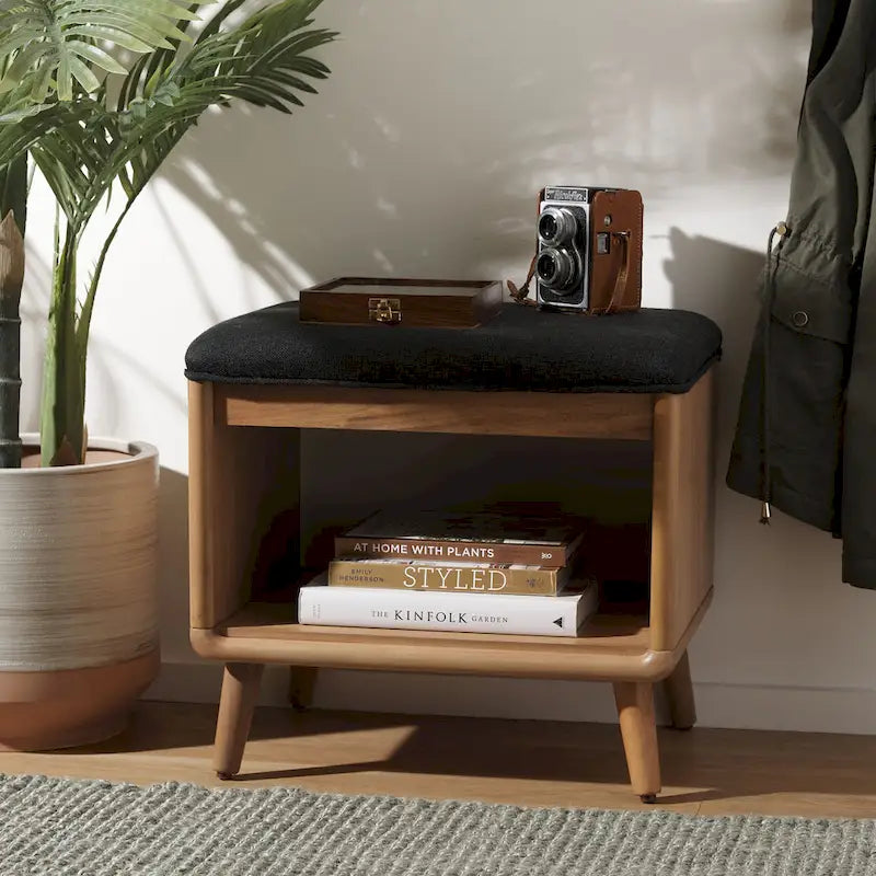Banc à étagères ouvertes avec coussin – 20 l x 15 P x 18 H