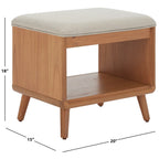 Banc à étagères ouvertes avec coussin – 20 l x 15 P x 18 H