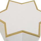 Table d'appoint blanche - 16L x 22H x 16P