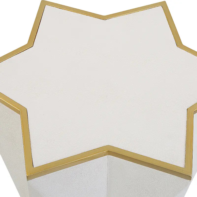 Table d'appoint blanche - 16L x 22H x 16P