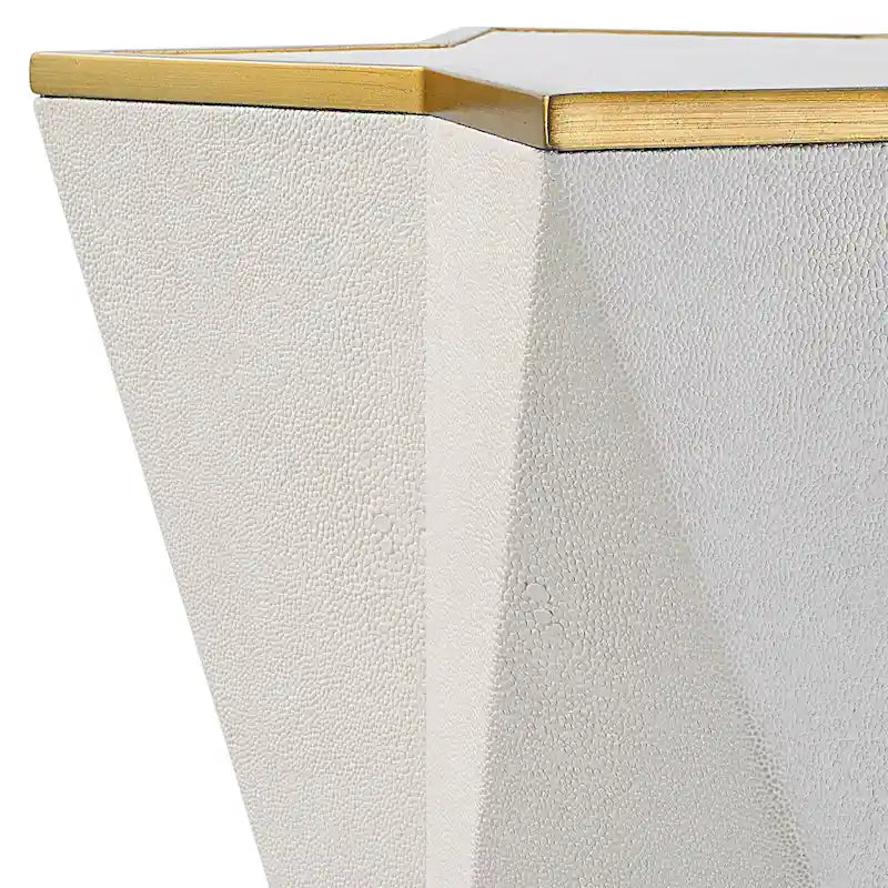 Table d'appoint blanche - 16L x 22H x 16P