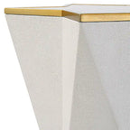 Table d'appoint blanche - 16L x 22H x 16P