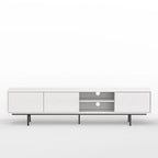 Meuble TV console moderne du milieu du siècle, 78 x 20, style rabaissé