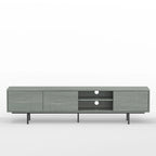 Meuble TV console moderne du milieu du siècle, 78 x 20, style rabaissé