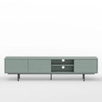 Meuble TV console moderne du milieu du siècle, 78 x 20, style rabaissé