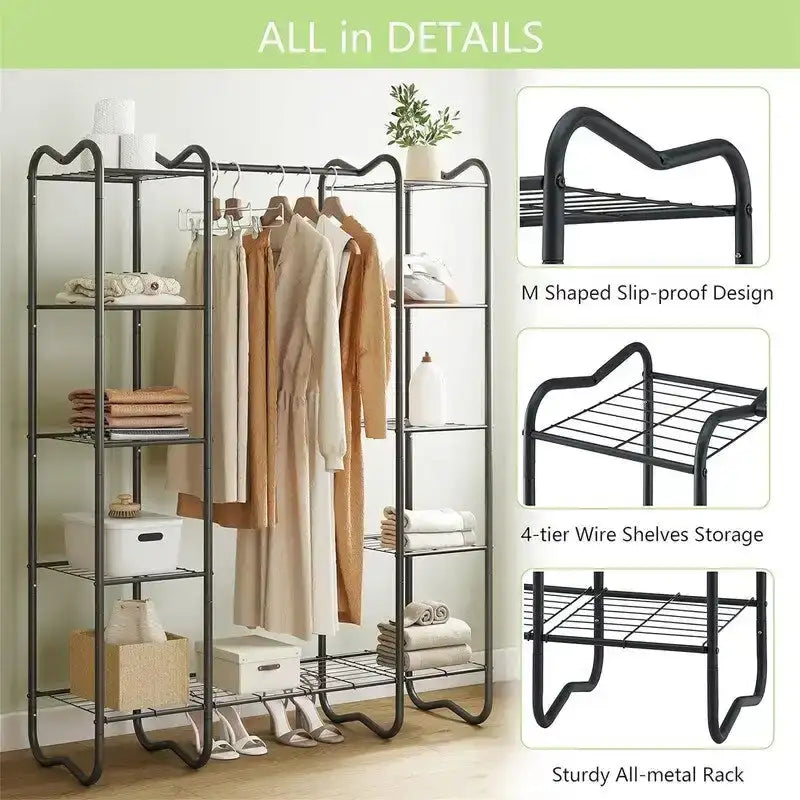 Armoire-penderie portable - 15,36P x 49,2L x 62,99H