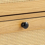 Table de chevet en rotin osier style bohème