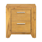 Commode de chambre en bois massif avec tiroirs, style fermette