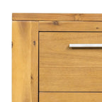 Commode de chambre en bois massif avec tiroirs, style fermette