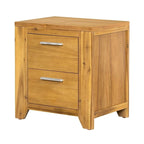 Commode de chambre en bois massif avec tiroirs, style fermette