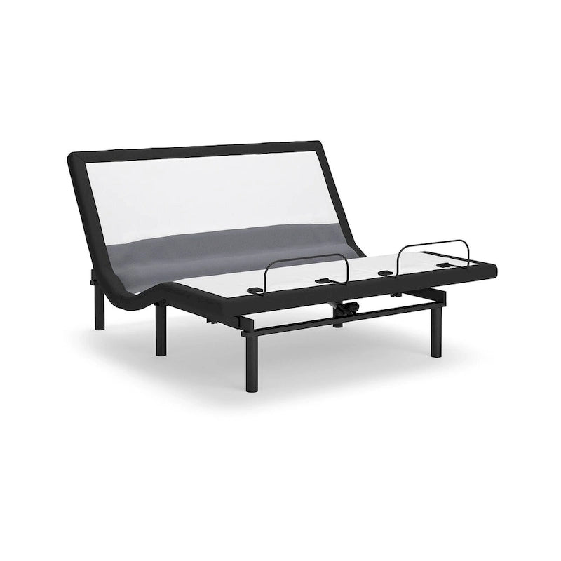 Sommier réglable avec support lombaire et audio, noir