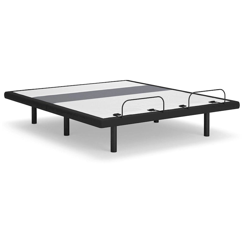 Sommier réglable avec support lombaire et audio, noir