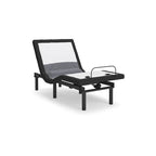 Sommier réglable avec support lombaire et audio, noir